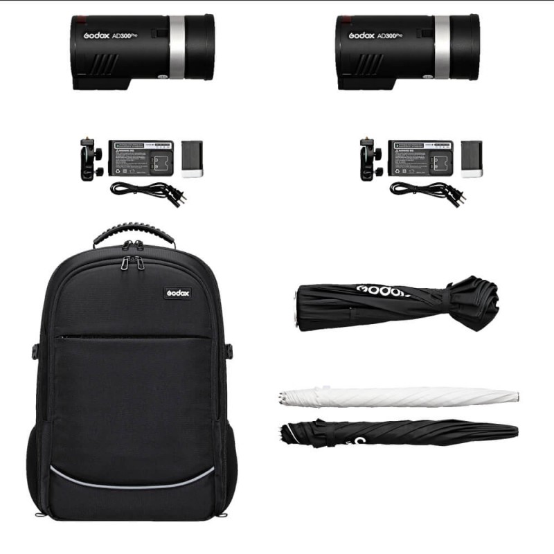 Godox AD300 PRO TTL Kit Dual set 2xAD300 + backpack - 2